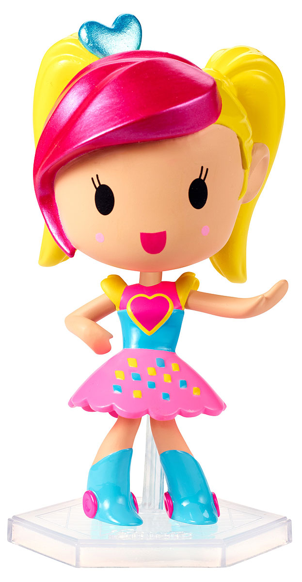 Barbie Мини-кукла Барби Виртуальный мир цвет одежды розовый голубой желтыйDTW13_DTW14 Barbie Мини-кукла Барби Виртуальный мир цвет одежды розовый голубой желтыйDTW13_DTW14Играйте по своим правилам вместе с куклой Barbie! Милая маленькая куколка из виртуального мира готова вступить в игру и победить! Этот персонаж будто пришел к нам из мира игр: яркий разноцветный наряд и небольшой размер делают ее похожим на ожившую картинку. Куколка в голубой кофточке с сердечком, пышной юбочке и высоких голубых сапожках. Индивидуальность этой малышке прибавляет прическа с желтыми хвостиками и розовой челкой. В комплекте с куклой имеется специальная подставка. Вспомните любимую игру или придумайте свои собственные правила! Найдите свою любимицу или соберите их всех!