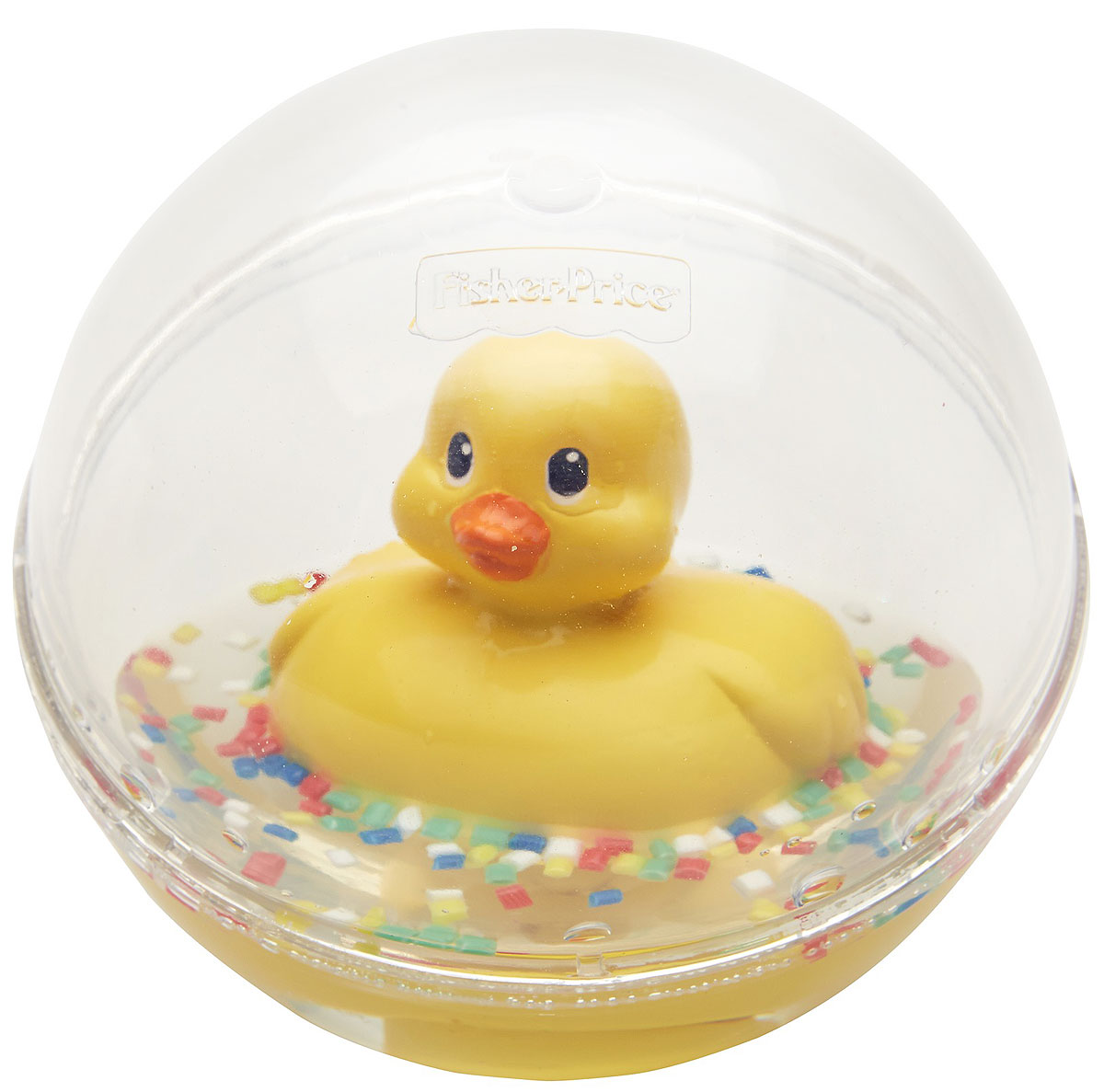 Fisher Price Развивающая игрушка Уточка цвет желтыйDVH21_75676 Fisher Price Развивающая игрушка Уточка цвет желтыйDVH21_75676Развивающая игрушка Fisher Price Уточка - это новый взгляд на игрушку-бестселлер со свежим дизайном и дополнительными узорами. Классическая модель игры для малышей. Игрушка представляет собой пластиковую уточку, плавающую в жидкости в прозрачном пластиковом шаре. Играть с такой уточкой можно не только в ванной, но и в любом удобном месте.