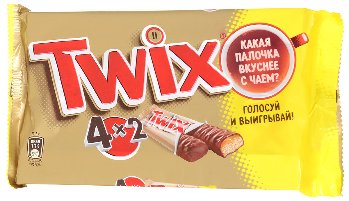 Twix Мультипак батончик, 220 г79006011 Twix Мультипак батончик, 220 г79006011Шоколадные батончики Twix - это хрустящее печенье, густая карамель и великолепный молочный шоколад. Чаепитие с Twix в компании коллег, друзей или родных - отличное способ провести свободное время. Сделай паузу - скушай Twix. Уважаемые клиенты! Обращаем ваше внимание, что полный перечень состава продукта представлен на дополнительном изображении. Упаковка товара может иметь несколько видов дизайна.