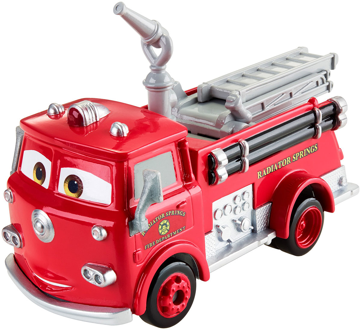 Cars Машинка РэдDVD28_DKV37 Cars Машинка РэдDVD28_DKV37Еще больше веселья с крупноразмерными моделями машин из Тачек. У каждой модели имеются двигающиеся детали, отражающие характер персонажа! С этой коллекцией фанаты всех возрастов смогут воссоздать приключения любимых персонажей! Тачки - мультфильм, в котором рассказывается о гоночном автомобиле Молнии МакКуин, он был лидером в своей среде, но по воле случая попал в невероятную историю благодаря которой узнал, что такое настоящая дружба и совместное стремление к цели. Одним из персонажей, который находился рядом с МакКуином, был Рэд. Он всегда спешит на помощь к нуждающимся, имеет раскладную лестницу и двигающийся брандспойт. Вы сможете реализовать игру, в которой Рэд спешит потушить пожар или же просто едет поливать цветы. Благодаря выразительному образу и высокой детализации персонаж выглядит так, будто только что сошел с экрана.