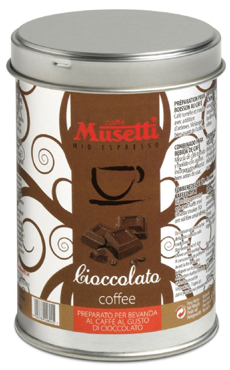 Musetti кофе молотый ароматизированный Шоколад, 125 г8004769246015 Musetti кофе молотый ароматизированный Шоколад, 125 г8004769246015Теперь у всех есть возможность насладиться неповторимым вкусом купажа лучших сортов кофе в сочетании с волнующим десертным ароматом. Молотый ароматизированный кофе Musetti Шоколад имеет глубокий и выразительный вкус, густую пенку и сладкий привкус, что точно не разочаруют вас!