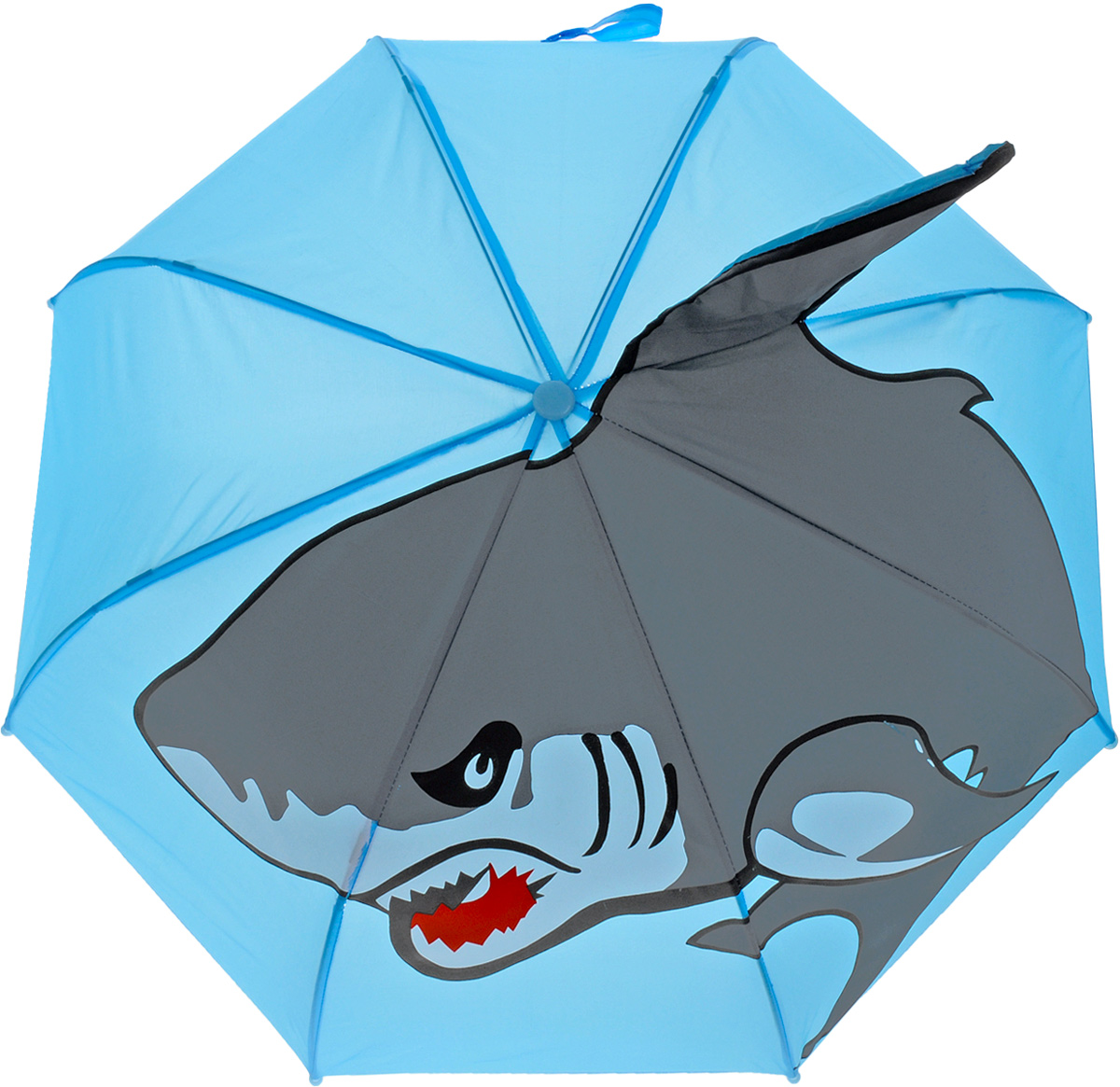 Mary Poppins Зонт-трость детский Акула53520 Mary Poppins Зонт-трость детский Акула53520Оригинальный и практичный детский зонт-трость Mary Poppins Акула будет отличным подарком для вашего ребенка. Зонт состоит из восьми спиц и стержня, выполненных из прочного, но легкого металла. Купол выполнен из качественной синтетической ткани с рисунком акулы и объемным плавником. Зонт дополнен удобной пластиковой ручкой в виде крючка. Изделие имеет механический способ сложения, купол открываются и закрываются вручную до характерного щелчка. Зонт закрывается хлястиком на липучку. Такой зонтик понравится как мальчикам, так и девочкам. Радиус купола - 46 см.