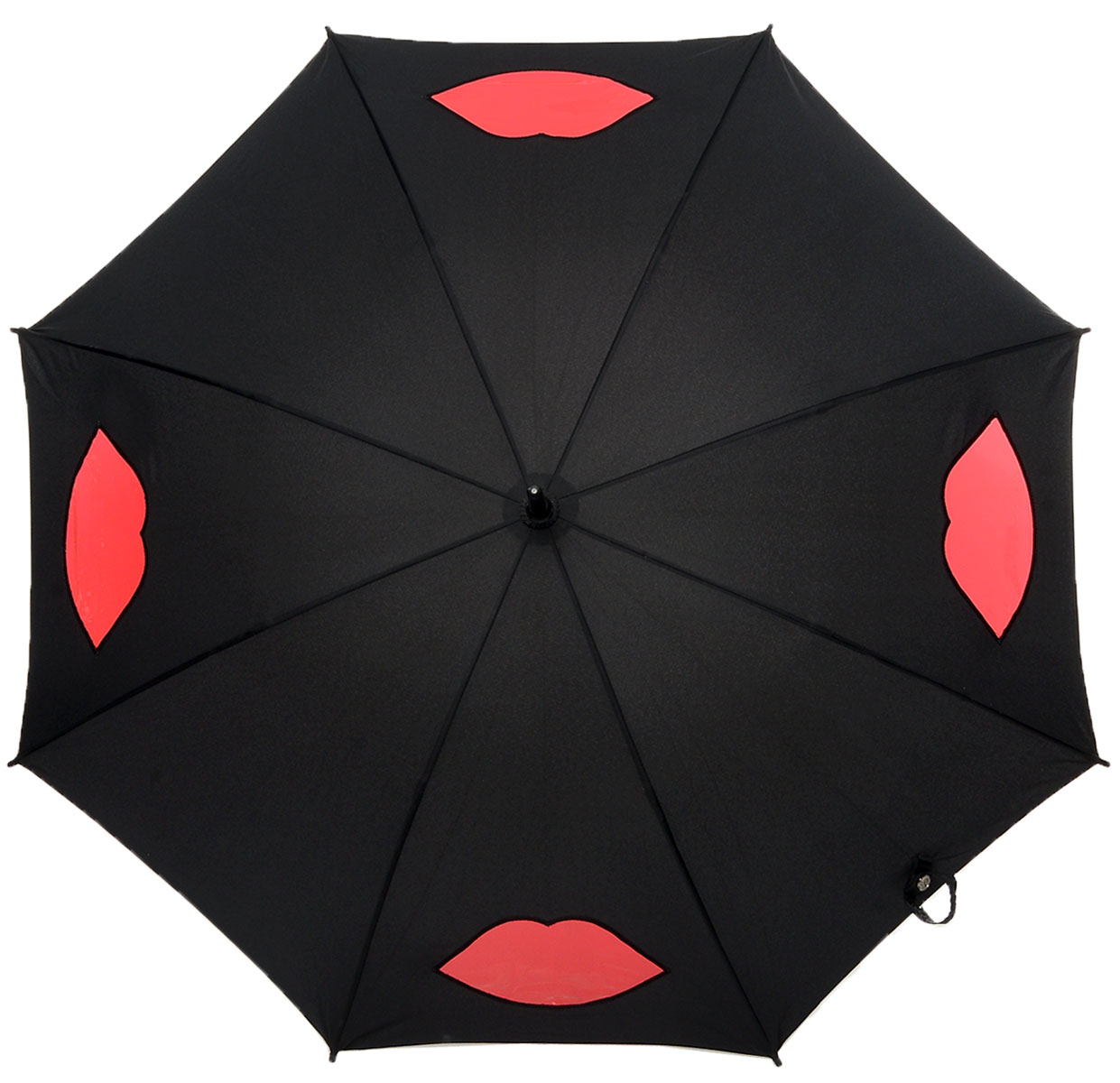 Зонт-трость женский Lulu Guinness Kensington, механический, цвет: черный, темно-красный. L777-2877L777-2877 CutOutLipsBlack Зонт-трость женский Lulu Guinness Kensington, механический, цвет: черный, темно-красный. L777-2877L777-2877 CutOutLipsBlackМодный механический зонт-трость Fulton Lulu Guinness даже в ненастную погоду позволит вам оставаться стильной и элегантной. Каркас зонта состоит из 8 спиц и стержня из фибергласса. Купол зонта выполнен из прочного полиэстера и оформлен вставками в виде губ, которые выполнены из полупрозрачного материала. Изделие оснащено удобной рукояткой из дерева. Зонт механического сложения: купол открывается и закрывается вручную до характерного щелчка. Модель закрывается при помощи хлястика на кнопке. Такой зонт не только надежно защитит вас от дождя, но и станет стильным аксессуаром, который идеально подчеркнет ваш неповторимый образ.