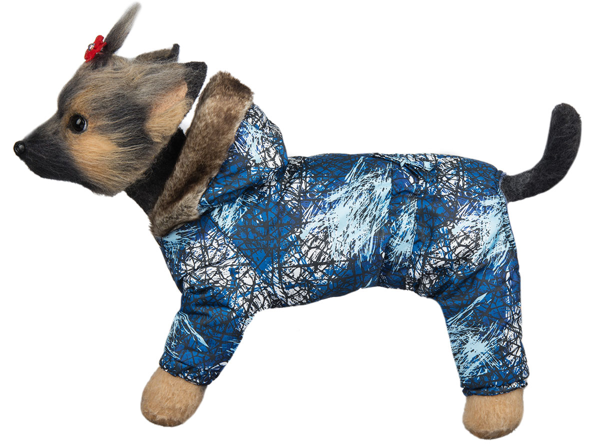 Комбинезон для собак Dogmoda Winter, зимний, для мальчика, цвет: синий, белый. Размер 3 (L)DM-150336-3 Комбинезон для собак Dogmoda Winter, зимний, для мальчика, цвет: синий, белый. Размер 3 (L)DM-150336-3Зимний комбинезон для собак Dogmoda Winter отлично подойдет для прогулок в зимнее время года. Комбинезон изготовлен из полиэстера, защищающего от ветра и снега, с утеплителем из синтепона, который сохранит тепло даже в сильные морозы, а на подкладке используется искусственный мех, который обеспечивает отличный воздухообмен. Комбинезон с капюшоном застегивается на кнопки, благодаря чему его легко надевать и снимать. Капюшон украшен искусственным мехом и не отстегивается. Низ рукавов и брючин оснащен внутренними резинками, которые мягко обхватывают лапки, не позволяя просачиваться холодному воздуху. На пояснице комбинезон затягивается на шнурок-кулиску. Благодаря такому комбинезону простуда не грозит вашему питомцу.