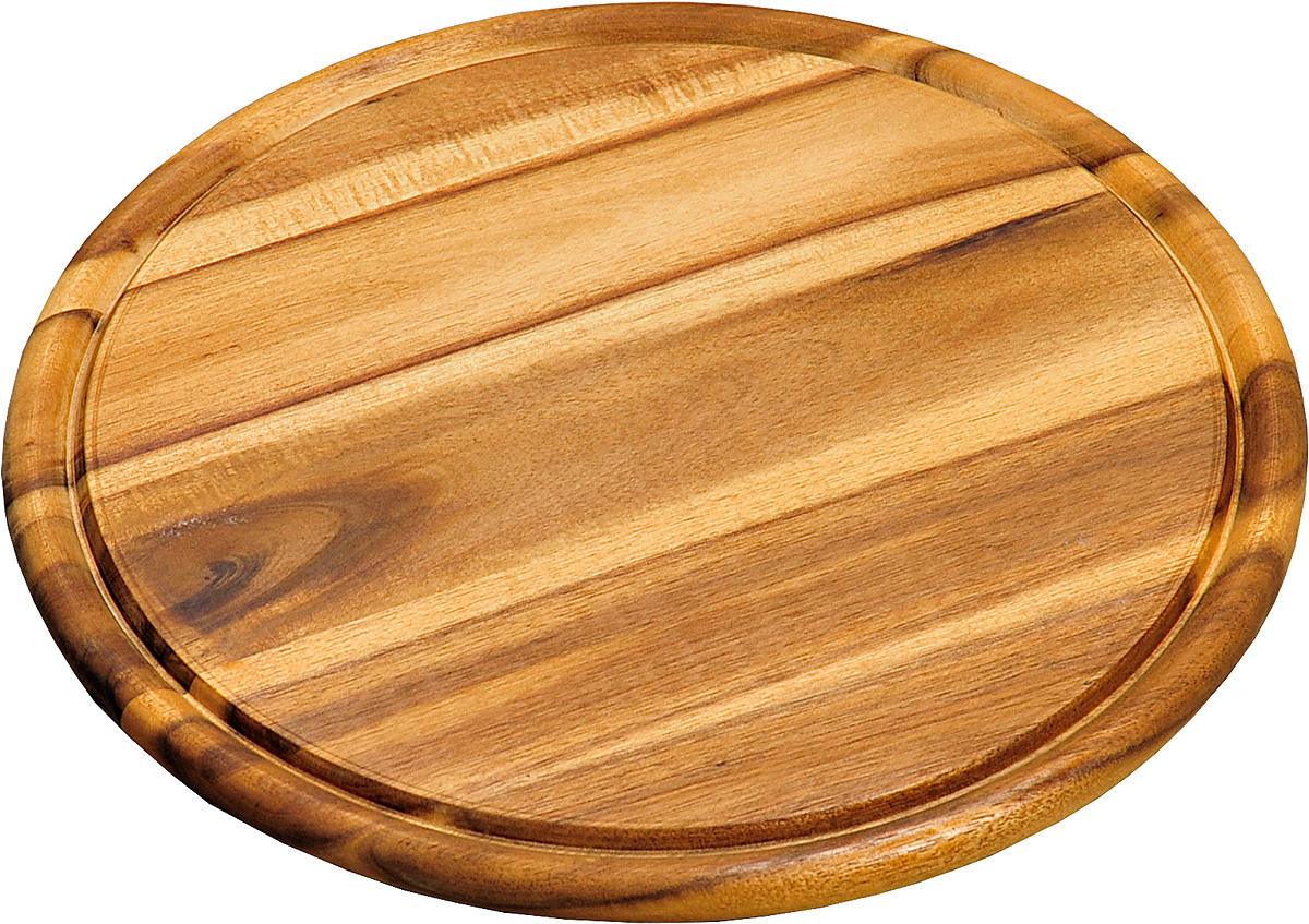 Доска подстановочная Kesper. 2844-42844-4 Доска подстановочная Kesper. 2844-42844-4Доска деревянная из дерева темной акации, круглая. Подходит для частого применения, имеет небольшой размер, что экономит место на кухне. Толщина-1,5 см, высота бортика -0,5см, внутренний диаметр -26 см, общий d- 30 см