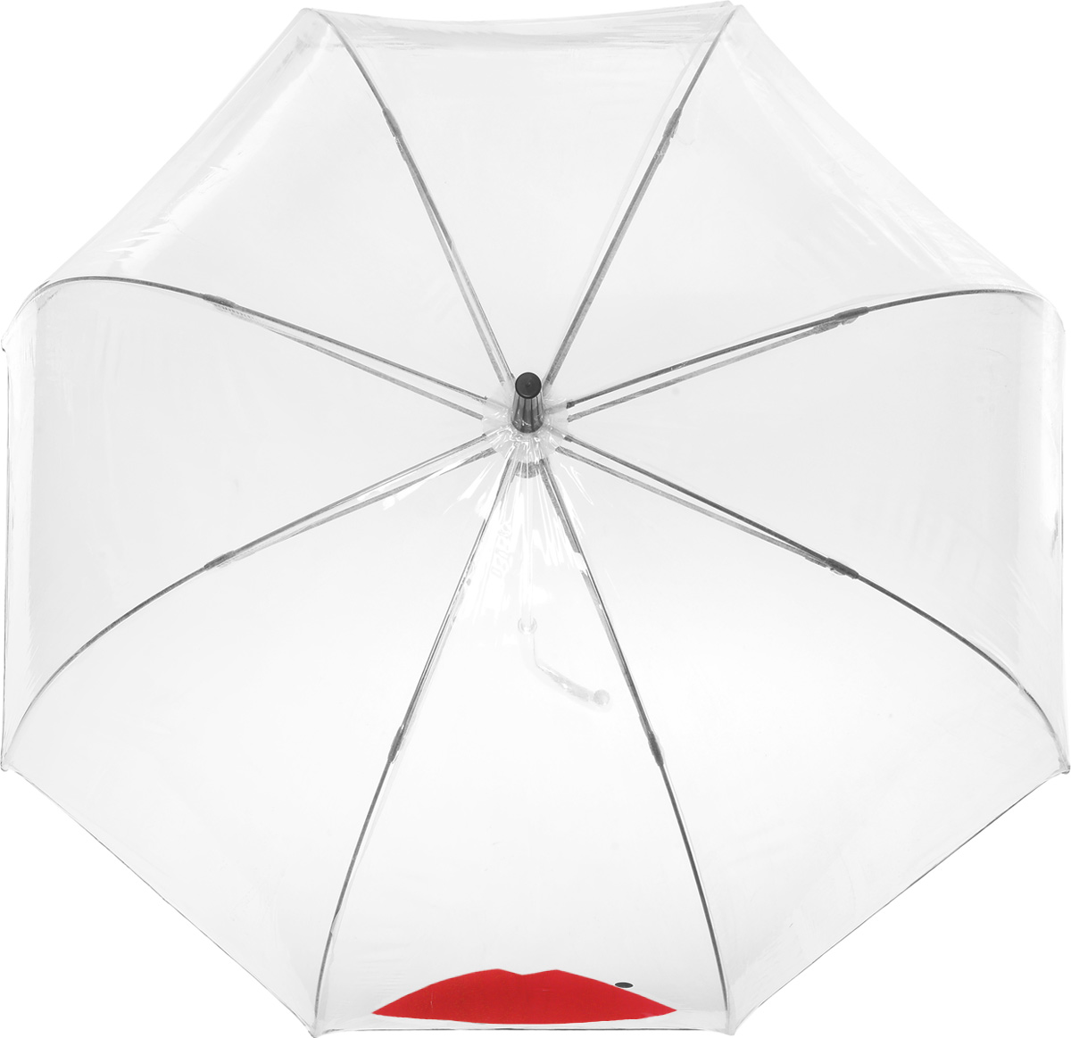 Зонт-трость женский Lulu Guinness Birdcage, механический, цвет: прозрачный, черный, красный. L719-2879L719-2879 AbstractLips Зонт-трость женский Lulu Guinness Birdcage, механический, цвет: прозрачный, черный, красный. L719-2879L719-2879 AbstractLipsНеобычный механический зонт-трость Lulu Guinness Birdcage даже в ненастную погоду позволит вам оставаться модной и элегантной. Каркас зонта включает 8 спиц из фибергласса с пластиковыми наконечниками. Стержень изготовлен из стали. Купол зонта выполнен из высококачественного прозрачного ПВХ и оформлен принтом в виде губок с кокетливой родинкой и кантом по краю. Изделие дополнено удобной пластиковой рукояткой с металлическим элементом. Зонт механического сложения: купол открывается и закрывается вручную до характерного щелчка. Модель дополнительно застегивается с помощью хлястика на кнопку. Такой зонт не только надежно защитит вас от дождя, но и станет стильным аксессуаром, который идеально подчеркнет ваш неповторимый образ.