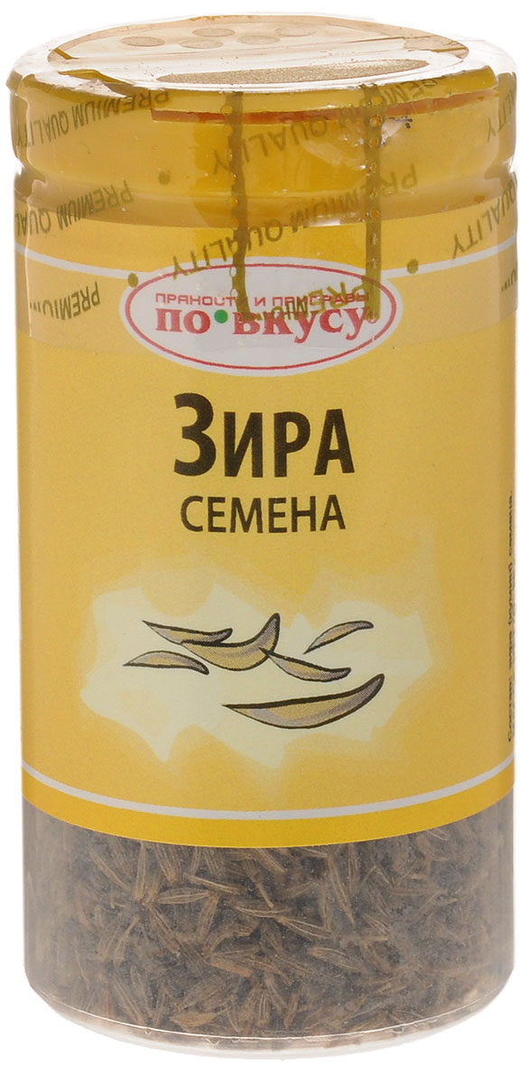 По вкусу зира семена, 30 г4607012295491 По вкусу зира семена, 30 г4607012295491Зира (кумин) традиционно украшает восточную, индийскую и мексиканскую кухню. Добавляется в плов, блюда из бобовых, баранины, курицы и тушеных овощей. Тонко сочетается с перцем, куркумой и чесноком. Используется как добавка в тесто для ароматной выпечки.