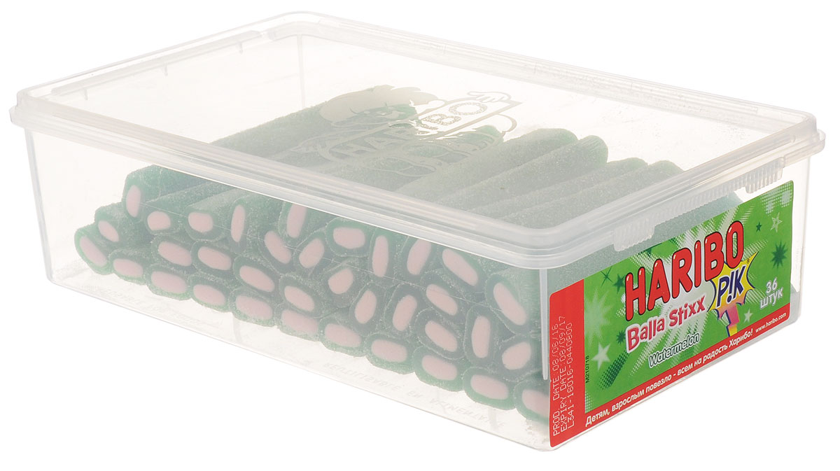 Haribo Balla Stixx Watermelon жевательные конфеты, 871,2 г35992 Haribo Balla Stixx Watermelon жевательные конфеты, 871,2 г35992Жевательные конфеты Haribo Balla Stixx. Watermelon - мега-трубочки - это сладкий суперхит прямиком из Испании! Почувствуйте все удивительные полутона незабываемого арбузного вкуса, рождающие настоящую страсть! Уважаемые клиенты! Обращаем ваше внимание, что полный перечень состава продукта представлен на дополнительном изображении.