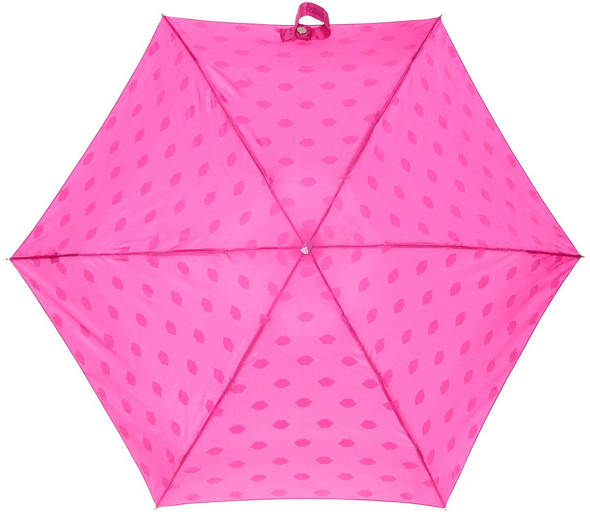 Зонт женский Lulu Guinness Tiny, механический, 5 сложений, цвет: фуксия, белый. L717-2781L717-2781 LipsPrint Зонт женский Lulu Guinness Tiny, механический, 5 сложений, цвет: фуксия, белый. L717-2781L717-2781 LipsPrintСтильный механический зонт Lulu Guinness Tiny в 5 сложений даже в ненастную погоду позволит вам оставаться элегантной. Облегченный каркас зонта выполнен из 6 спиц из фибергласса и алюминия, стержень также изготовлен из алюминия, удобная рукоятка - из пластика. Купол зонта выполнен из прочного полиэстера. В закрытом виде застегивается хлястиком на липучке. Яркий оригинальный принт в виде изображения губ поднимет настроение в дождливый день. Зонт механического сложения: купол открывается и закрывается вручную до характерного щелчка. На рукоятке для удобства есть небольшой шнурок, позволяющий надеть зонт на руку тогда, когда это будет необходимо. К зонту прилагается чехол с небольшой нашивкой с названием бренда. Такой зонт компактно располагается в кармане, сумочке, дверке автомобиля.