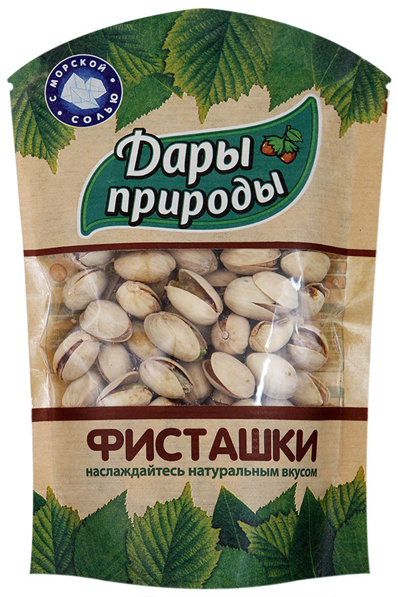Дары природы фисташки жареные соленые, 130 г1443 Дары природы фисташки жареные соленые, 130 г1443Фисташки отличаются от других орехов наиболее рациональным сочетанием калорийности и количеством аминокислот, витаминов и минеральных веществ. Фисташки оказывают мощное антиоксидантное действие, их можно назвать орехами молодости. Они заряжают энергией весь организм.