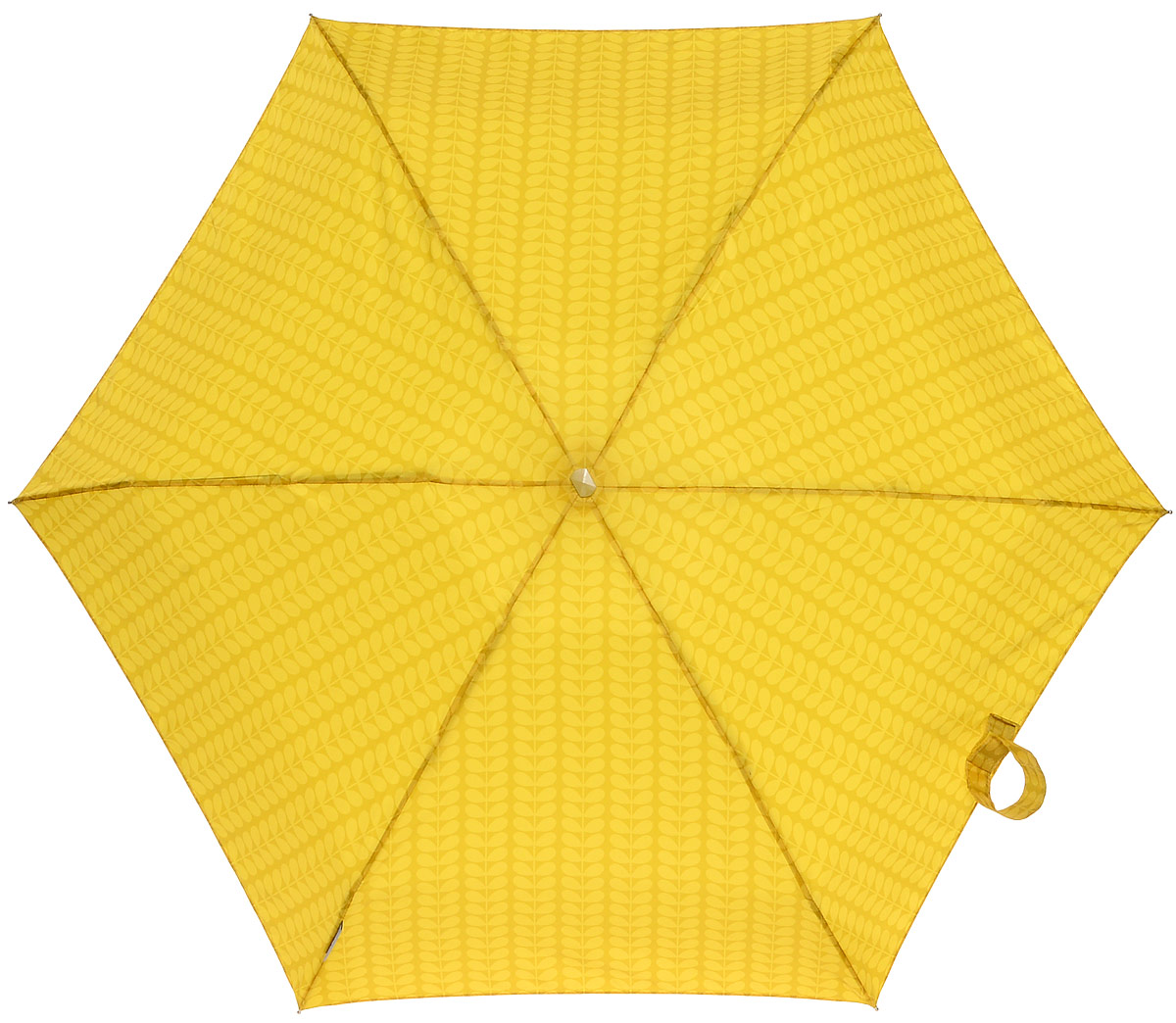 Зонт женский Orla Kiely Tiny, механический, 5 сложений, цвет: горчичный. L744-2286L744-2286 Bi-ColourStemOchre Зонт женский Orla Kiely Tiny, механический, 5 сложений, цвет: горчичный. L744-2286L744-2286 Bi-ColourStemOchreСтильный механический зонт Orla Kiely Tiny в 5 сложений даже в ненастную погоду позволит вам оставаться элегантной. Облегченный каркас зонта выполнен из 6 спиц из фибергласса и алюминия, стержень также изготовлен из алюминия, удобная рукоятка - из дерева. Купол зонта выполнен из прочного полиэстера. В закрытом виде застегивается хлястиком на липучке. Яркий оригинальный рисунок в виде листиков поднимет настроение в дождливый день. Зонт механического сложения: купол открывается и закрывается вручную до характерного щелчка. На рукоятке для удобства есть небольшой шнурок, позволяющий надеть зонт на руку тогда, когда это будет необходимо. К зонту прилагается чехол с небольшой нашивкой с названием бренда.