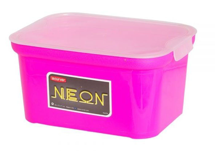 Коробка для хранения Curver Amsterdam Mini Neon, 22 х 17 х 11 см04728-818-00 Коробка для хранения Curver Amsterdam Mini Neon, 22 х 17 х 11 см04728-818-00Стильная коробка Curver Amsterdam Mini Neon, изготовленная из высококачественного пластика, привлекательный и функциональный аксессуар. Декоративная коробка поможет хранить все в одном месте, а также защитить вещи от пыли, грязи и влаги. Изделие оснащено крышкой с застежкой click ti. Неоновые цвета оживят интерьер и придадут ему особый характер.