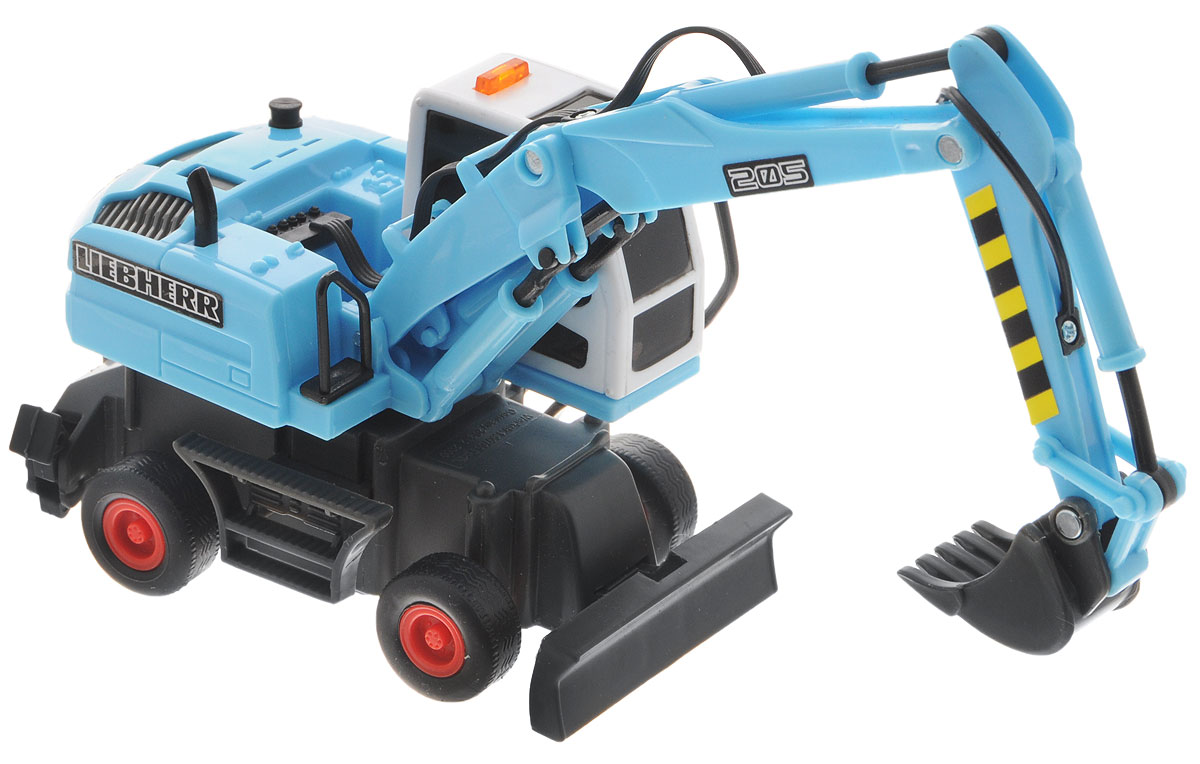 Dickie Toys Инерционный экскаватор Power Worker3722000_экскаватор Dickie Toys Инерционный экскаватор Power Worker3722000_экскаваторИнерционный экскаватор Dickie Toys Power Worker - это прекрасный подарок для маленького строителя. Экскаватор выполнен из высококачественного пластика и оснащен инерционным механизмом: достаточно немного подтолкнуть экскаватор вперед или назад, а затем отпустить, и он самостоятельно поедет в том же направлении. Башня экскаватора поворачивается, ковш поднимается и сгибается, опоры поднимаются и опускаются. Сделайте вашему ребенку такой замечательный подарок!