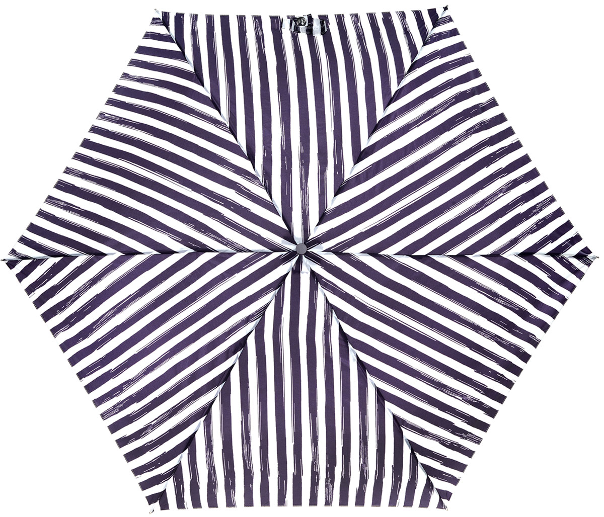 Зонт женский Lulu Guinness Superslim, механический, 3 сложения, цвет: белый, фиолетовый. L718-2786L718-2786 PainterlyStripe Зонт женский Lulu Guinness Superslim, механический, 3 сложения, цвет: белый, фиолетовый. L718-2786L718-2786 PainterlyStripeСтильный механический зонт Lulu Guinness Superslim в 3 сложения даже в ненастную погоду позволит вам оставаться элегантной. Облегченный каркас зонта выполнен из 6 спиц из фибергласса и алюминия, стержень также изготовлен из алюминия, удобная рукоятка - из пластика. Купол зонта выполнен из прочного полиэстера. В закрытом виде застегивается хлястиком на кнопке. Яркий оригинальный рисунок в полоску поднимет настроение в дождливый день. Зонт механического сложения: купол открывается и закрывается вручную до характерного щелчка. На рукоятке для удобства есть небольшой шнурок, позволяющий надеть зонт на руку тогда, когда это будет необходимо. К зонту прилагается чехол, который дополнительно застегивается на липучку, с небольшой нашивкой с названием бренда. Такой зонт компактно располагается в кармане, сумочке, дверке автомобиля.