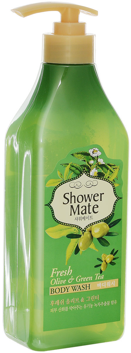 Shower Mate Гель для душа Оливки и зеленый чай, 550 г876756 Shower Mate Гель для душа Оливки и зеленый чай, 550 г876756Богатый полезными веществами, экстракт оливы увлажняет и создает защитный слой для кожи. Катехины зеленого чая предотвращают преждевременное старение кожи, способствуют ее омоложению. Свежий аромат оливы и бодрящий аромат зеленого чая дарят ощущение прохлады и чистоты. Характеристики: Вес: 550 г. Артикул: 876756. Производитель: Корея. Товар сертифицирован.