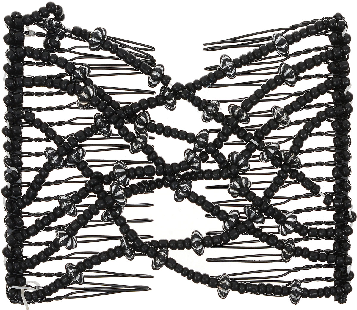 EZ-Combs Заколка Изи-Комбс, одинарная, цвет: черный. ЗИО_цветочки 2ЗИО_цветочки 2 EZ-Combs Заколка Изи-Комбс, одинарная, цвет: черный. ЗИО_цветочки 2ЗИО_цветочки 2Удобная и практичная EZ-Combs подходит для любого типа волос: тонких, жестких, вьющихся или прямых, и не наносит им никакого вреда. Заколка не мешает движениям головы и не создает дискомфорта, когда вы отдыхаете или управляете автомобилем. Каждый гребень имеет по 20 зубьев для надежной фиксации заколки на волосах! И даже во время бега и интенсивных тренировок в спортзале EZ-Combs не падает; она прочно фиксирует прическу, сохраняя укладку в первозданном виде. Небольшая и легкая заколка для волос EZ-Combs поместится в любой дамской сумочке, позволяя быстро и без особых усилий создавать неповторимые прически там, где вам это удобно. Гребень прекрасно сочетается с любой одеждой: будь это классический или спортивный стиль, завершая гармоничный облик современной леди. И неважно, какой образ жизни вы ведете, если у вас есть EZ-Combs, вы всегда будете выглядеть потрясающе.