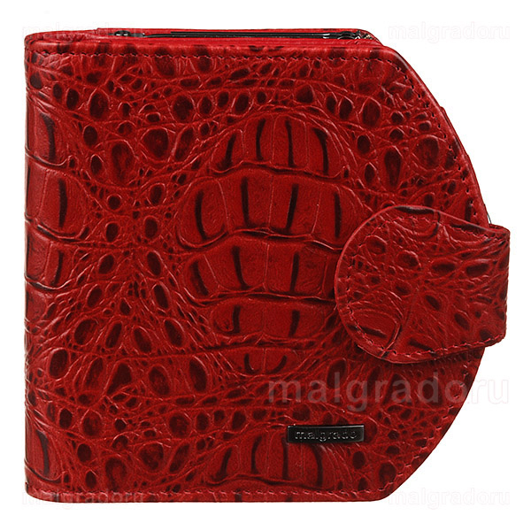 Кошелек женский Malgrado, цвет: красный. 41007-1B-5080141007-1B-50801# Red Кошелек женский Malgrado, цвет: красный. 41007-1B-5080141007-1B-50801# RedЛаконичный женский кошелек Malgrado выполнен из натуральной высококачественной кожи и декорирован тиснением под рептилию. На лицевой стороне изделие дополнено небольшой металлической пластиной с гравировкой Malgrado. Кошелек разделен на два отсека. В первом отсеке, закрывающемся хлястиком на застежку-кнопку, расположены два отделения для купюр, три прорезных кармашка для визиток и пластиковых карт, потайной карман. Изюминка модели - перекидной блок с прозрачным окошком из мягкого пластика, расположенный посередине. Второй отсек закрывается на замок-фермуар и представляет из себя кармашек для мелочи. Изделие упаковано в фирменную коробку. Сдержанность и продуманный дизайн портмоне не оставят равнодушной ни одну представительницу прекрасной половины человечества.