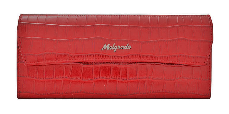 Кошелек женский Malgrado, цвет: красный. 75504-437075504-43702# Red Кошелек женский Malgrado, цвет: красный. 75504-437075504-43702# RedСтильный кошелек Malgrado изготовлен из высококачественной натуральной кожи с тиснением под рептилию. Лицевая сторона оформлена гравировкой в виде названия бренда. Изделие закрывается широким клапаном на застежку-кнопку. Внутри расположены два отделения для купюр, карман для мелочи на застежке-молнии, два горизонтальных кармана для бумаг, девять кармашков для визиток и кредитных карт и потайной карман. На тыльной стороне изделия расположен втачной карман для мелких бумаг и различных документов. Кошелек упакован в подарочную металлическую коробку синего цвета с логотипом фирмы. Стильный кошелек не оставит равнодушной ни одну представительницу прекрасной половины человечества.