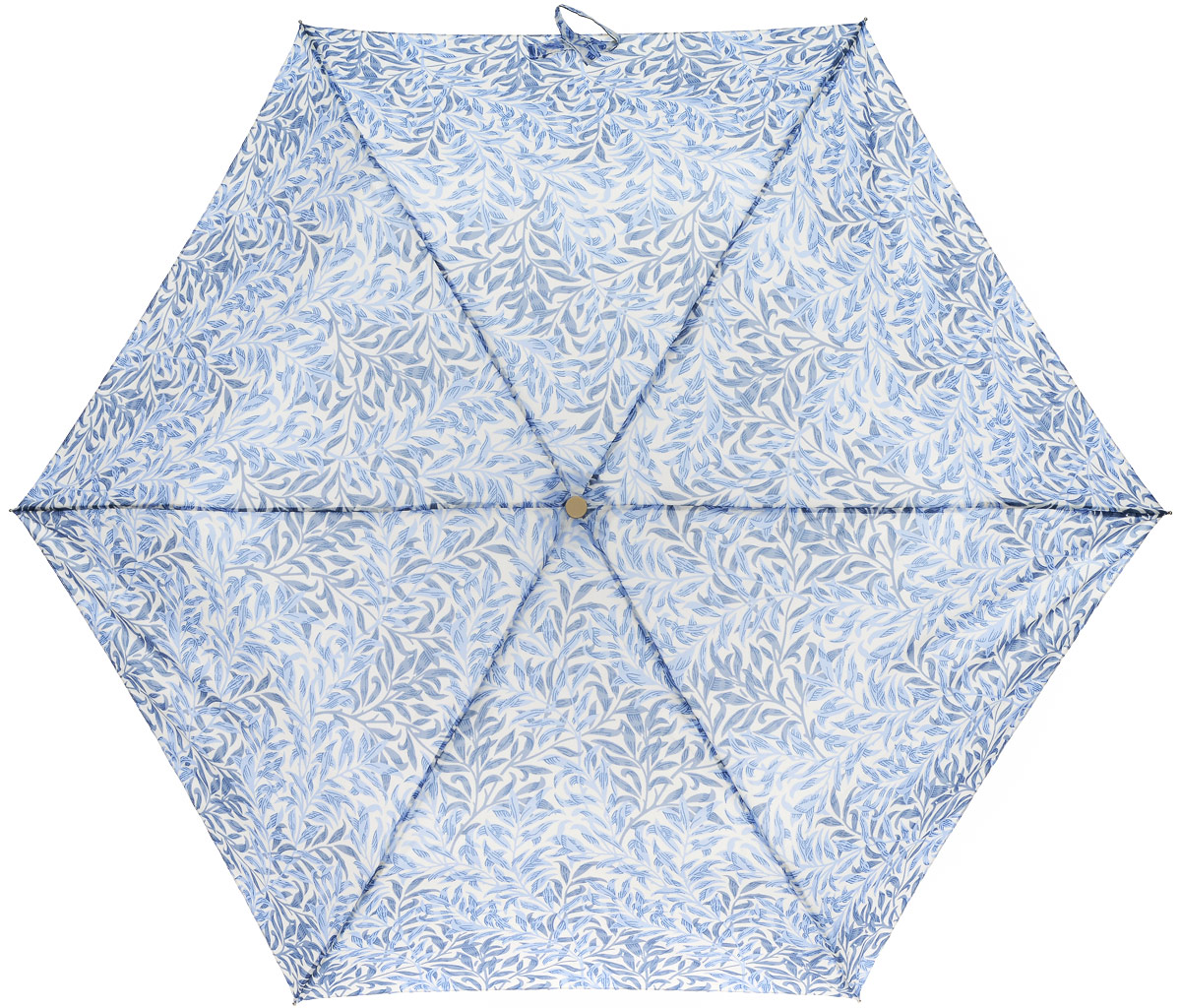 Зонт женский Morris & Co Superslim, механический, 3 сложения, цвет: белый, голубой. L714-1603L714-1603 WillowboughMinor Зонт женский Morris & Co Superslim, механический, 3 сложения, цвет: белый, голубой. L714-1603L714-1603 WillowboughMinorСтильный механический зонт Morris & Co Superslim в 3 сложения даже в ненастную погоду позволит вам оставаться элегантной. Облегченный каркас зонта выполнен из 6 спиц из фибергласса и алюминия, стержень также изготовлен из алюминия, удобная рукоятка - из пластика. Купол зонта выполнен из прочного полиэстера. В закрытом виде застегивается хлястиком на кнопке. Яркий оригинальный принт в виде изображения листиков поднимет настроение в дождливый день. Зонт механического сложения: купол открывается и закрывается вручную до характерного щелчка. На рукоятке для удобства есть небольшой шнурок, позволяющий надеть зонт на руку тогда, когда это будет необходимо. К зонту прилагается чехол который дополнительно застегивается на липучку. Чехол оформлен небольшой нашивкой с названием бренда. Такой зонт компактно располагается в кармане, сумочке, дверке автомобиля.
