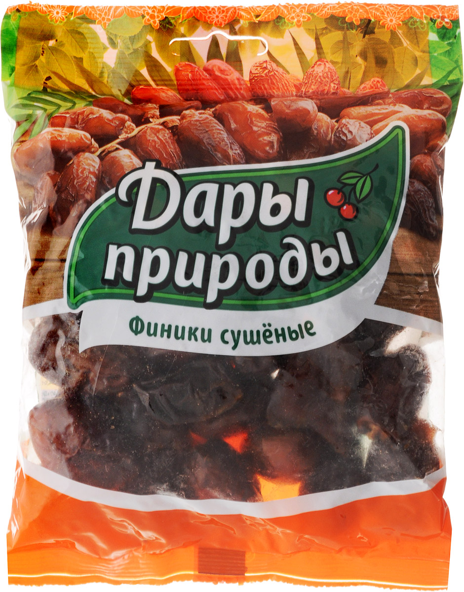 Дары природы финики сушеные, 250 г1238 Дары природы финики сушеные, 250 г1238Дары природы - это отборные сухофрукты, сохранившие для вас запас красоты, молодости, здоровья и тепло солнечных лучей. Сама природы заботится о вас! Сушеные финики - сладкие и питательные сухофрукты, удивительный медовый вкус которых никого не оставит равнодушным. Как источник энергии финик превосходит все остальные сухофрукты. Это не только вкусный, но и очень полезный продукт!