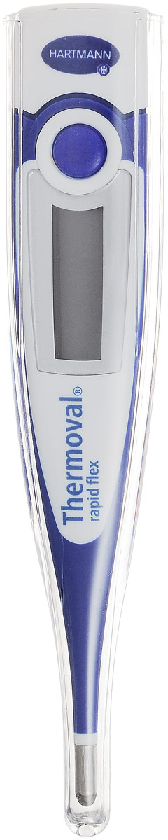 Paul Hartmann Термометр Thermoval Rapid FlexPZN-4102861 Paul Hartmann Термометр Thermoval Rapid FlexPZN-4102861Медицинский электронный термометр Paul Hartmann Thermoval Rapid Flex с гибким наконечником - это быстрый и легкий способ измерить температуру тела. Термометр предназначен для измерения температуры во рту, в подмышечной впадине и ректально. При производстве термометра использовались только безопасные материалы. Удобство измерения обеспечивается цифровым хорошо читаемым дисплеем с крупными цифрами и сверхбыстрой скоростью измерения (от 10 секунд, в зависимости от способа измерения). Уникальная высокоскоростная технология позволяет измерять температуру тела быстро, обеспечивая высочайшую точность измерений и надежность. По окончании измерения термометр отключится автоматически. Память последнего измерения дает возможность сравнивать полученные результаты. В комплект входит защитный футляр для термометра. Рекомендуется докупить 1 батарейку типа LR41 (товар комплектуется демонстрационной).