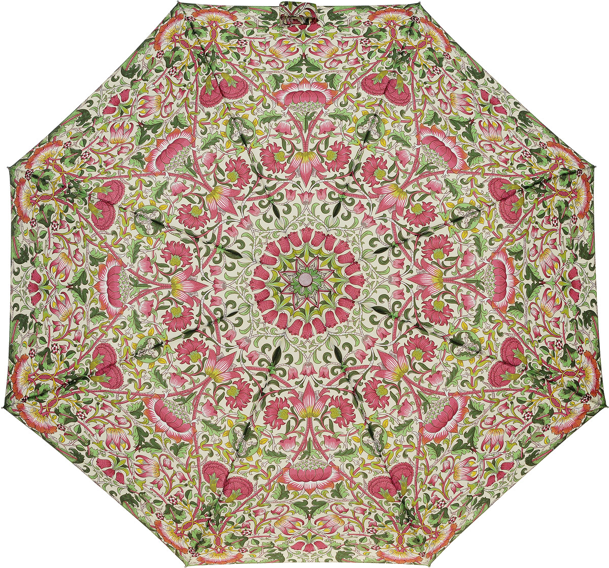 Зонт женский Morris & Co Minilite, механический, 3 сложения, цвет: мультиколор. L757-2795L757-2795 Lodden Зонт женский Morris & Co Minilite, механический, 3 сложения, цвет: мультиколор. L757-2795L757-2795 LoddenСтильный механический зонт Morris & Co Minilite в 3 сложения даже в ненастную погоду позволит вам оставаться элегантной. Облегченный каркас зонта выполнен из 8 спиц из фибергласса и алюминия, стержень также изготовлен из алюминия, удобная рукоятка - из дерева. Купол зонта выполнен из прочного полиэстера и оформлен оригинальным красочным принтом. В закрытом виде застегивается хлястиком на липучку. Зонт механического сложения: купол открывается и закрывается вручную до характерного щелчка. На рукоятке для удобства есть небольшой шнурок, позволяющий при необходимости надеть зонт на руку. К зонту прилагается чехол. Такой зонт компактно располагается в глубоком кармане, сумочке, дверке автомобиля.