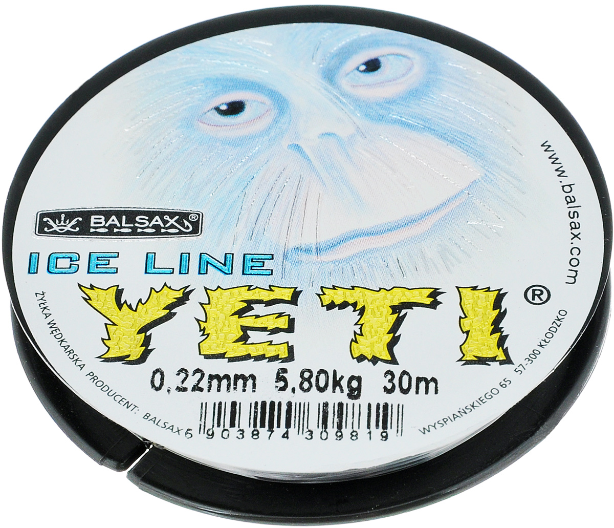 Леска зимняя Balsax Yeti, 30 м, 0,22 мм, 5,8 кг310-14022 Леска зимняя Balsax Yeti, 30 м, 0,22 мм, 5,8 кг310-14022Леска зимняя Balsax Yeti изготовлена из 100% нейлона и очень хорошо выдерживает низкие температуры. Поверхность лески обработана таким образом, что она не обмерзает и отлично подходит для подледного лова. Прочна в местах вязки узлов даже при минимальном диаметре.
