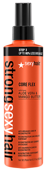 Sexy Hair Реконструктор несмываемый для прочности волос Strong, 250 мл43CF08 Sexy Hair Реконструктор несмываемый для прочности волос Strong, 250 мл43CF08Несмываемый реконструктор с маслом манго, алоэ вера и комплексом аминокислот мгновенно выравнивает структуру поврежденных волос и снижает ломкость до 80% после первого применения. Разглаживает поверхность волоса и заполняет их поврежденную структуру, улучшая внешний вид волос. Защищает от повседневных повреждений.