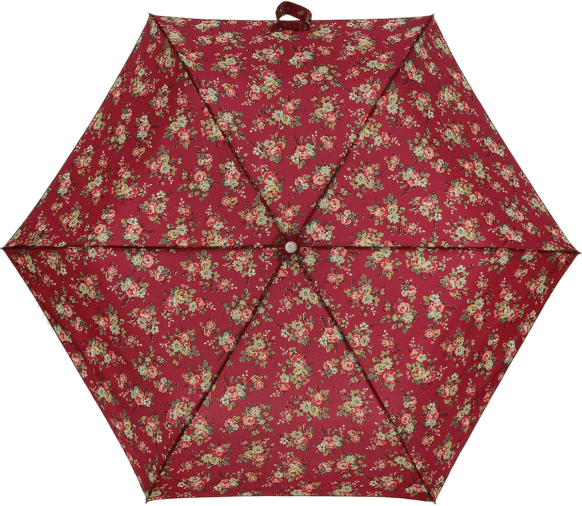 Зонт женский Cath Kidston Minilite, механический, 3 сложения, цвет: бордовый, мультиколор. L768-2852L768-2852 KingswoodRoseRed Зонт женский Cath Kidston Minilite, механический, 3 сложения, цвет: бордовый, мультиколор. L768-2852L768-2852 KingswoodRoseRedСтильный механический зонт Cath Kidston Minilite в 3 сложения даже в ненастную погоду позволит вам оставаться элегантной. Облегченный каркас зонта выполнен из 8 спиц из фибергласса и алюминия, стержень также изготовлен из алюминия, удобная рукоятка - из пластика. Купол зонта выполнен из прочного полиэстера. В закрытом виде застегивается хлястиком на липучке. Яркий оригинальный цветочный принт поднимет настроение в дождливый день. Зонт механического сложения: купол открывается и закрывается вручную до характерного щелчка. На рукоятке для удобства есть небольшой шнурок, позволяющий надеть зонт на руку тогда, когда это будет необходимо. К зонту прилагается чехол с небольшой нашивкой с названием бренда. Oaeie зонт компактно располагается в кармане, сумочке, дверке автомобиля.