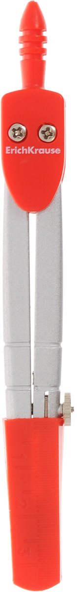 Erich Krause Циркуль S-cool цвет красный31526 Erich Krause Циркуль S-cool цвет красный31526Циркуль Erich Krause S-Cool выполнен из металла и пластика. Циркуль с несгибаемыми ножками максимально безопасен при использовании и переноске, благодаря наличию пластикового колпачка, закрывающему грифель и иглу. Циркуль находится в удобном футляре из прозрачного пластика красного цвета.