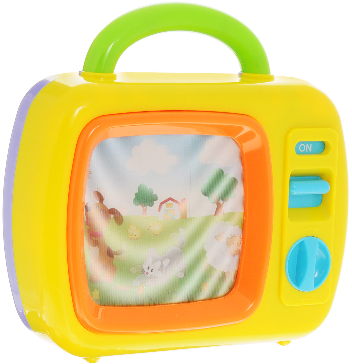 Playgo Музыкальная игрушка My First TvPlay 2196 Playgo Музыкальная игрушка My First TvPlay 2196Музыкальная игрушка Playgo My First Tv - это маленький механический телевизор с ручкой-переноской, который обязательно понравится вашему малышу. Экран телевизора переливается и прокручивает небольшой сюжет из жизни животных в деревенской атмосфере. Картинка медленно плывет, прокручивается полностью примерно за 2 минуты, и повторяется снова. Смена картинок сопровождается красивой мелодией, Колыбельной Брамса. Игрушка приводится в действие при помощи механического завода. Такая музыкальная игрушка надолго привлечет внимание вашего малыша.