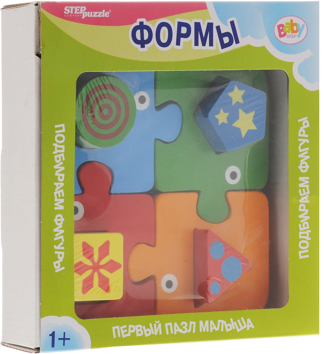 Step Puzzle Пазл для малышей Формы89028 Step Puzzle Пазл для малышей Формы89028Пазл для малышей Step Puzzle Формы несет энергию живой природы, благотворно влияет на здоровье и психику ребенка. Пазл ориентирован на активное развитие мелкой моторики, сенсорики, речи, памяти, внимания, логического и образного мышления вашего ребенка. Элементы пазла выполнены из прочного дерева. Игра специально разработана для занятий с детьми от 1 года до 3х лет.