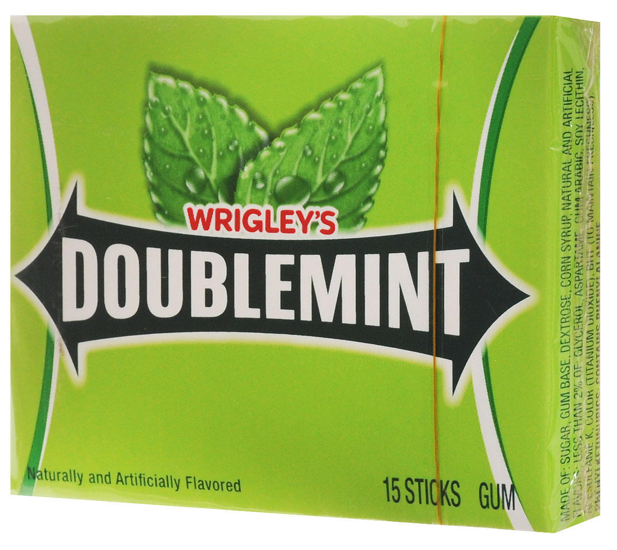 Doublemint жевательная резинка, 40,5 г226660 Doublemint жевательная резинка, 40,5 г226660Жевательная резинка Doublemint имеет мягкий, но насыщенный вкус перечной мяты, умеренную сладость и свежий аромат. Эфирные масла, которые входят в ее состав, гарантируют длительную свежесть дыхания, а также охраняют зубную эмаль от кариеса и налета. Это особенно пригодится тем, кто вынужден принимать пищу вне дома и не имеет возможности почистить зубы и воспользоваться нитью. Уважаемые клиенты! Обращаем ваше внимание, что полный перечень состава продукта представлен на дополнительном изображении.