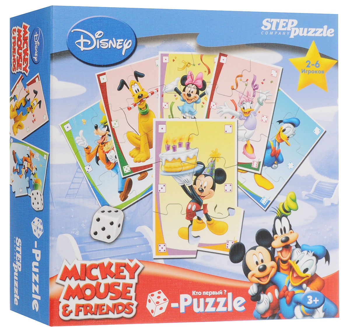 Step Puzzle Пазл для малышей Микки Маус87201 Step Puzzle Пазл для малышей Микки Маус87201Пазл для малышей Step Puzzle Микки Маус создан по со знаменитому мультгерою Микки Маусу. Собрав этот пазл, состоящий из 38 элементов, вы получите картинку с изображением любимых героев. Пазл - великолепная игра для семейного досуга. Сегодня собирание пазлов стало особенно популярным, главным образом, благодаря своей многообразной тематике, способной удовлетворить самый взыскательный вкус. Для детей это не только интересно, но и полезно. Собирание пазла развивает мелкую моторику ребенка, тренирует наблюдательность, логическое мышление, знакомит с окружающим миром, с цветом и разнообразными формами.