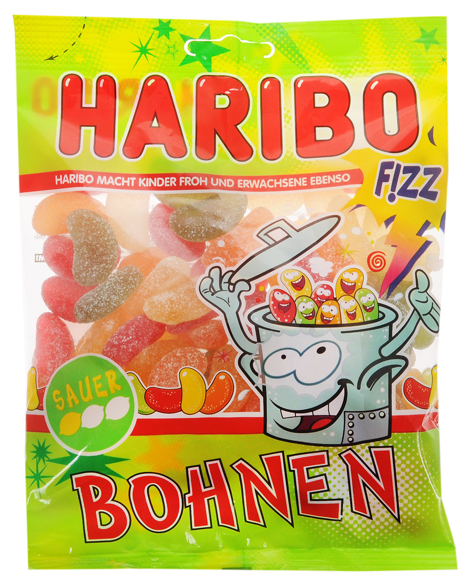 Haribo Кислинки жевательный мармелад, 200 г31303 Haribo Кислинки жевательный мармелад, 200 г31303Волшебные кисленькие бобы от Haribo со вкусом сочного апельсина, клубники, малины, лимона и ананаса! Волшебными их делает невероятная кисленькая обсыпка, которая подчеркивает вкусы фруктов во время лакомства! Уважаемые клиенты! Обращаем ваше внимание, что полный перечень состава продукта представлен на дополнительном изображении.