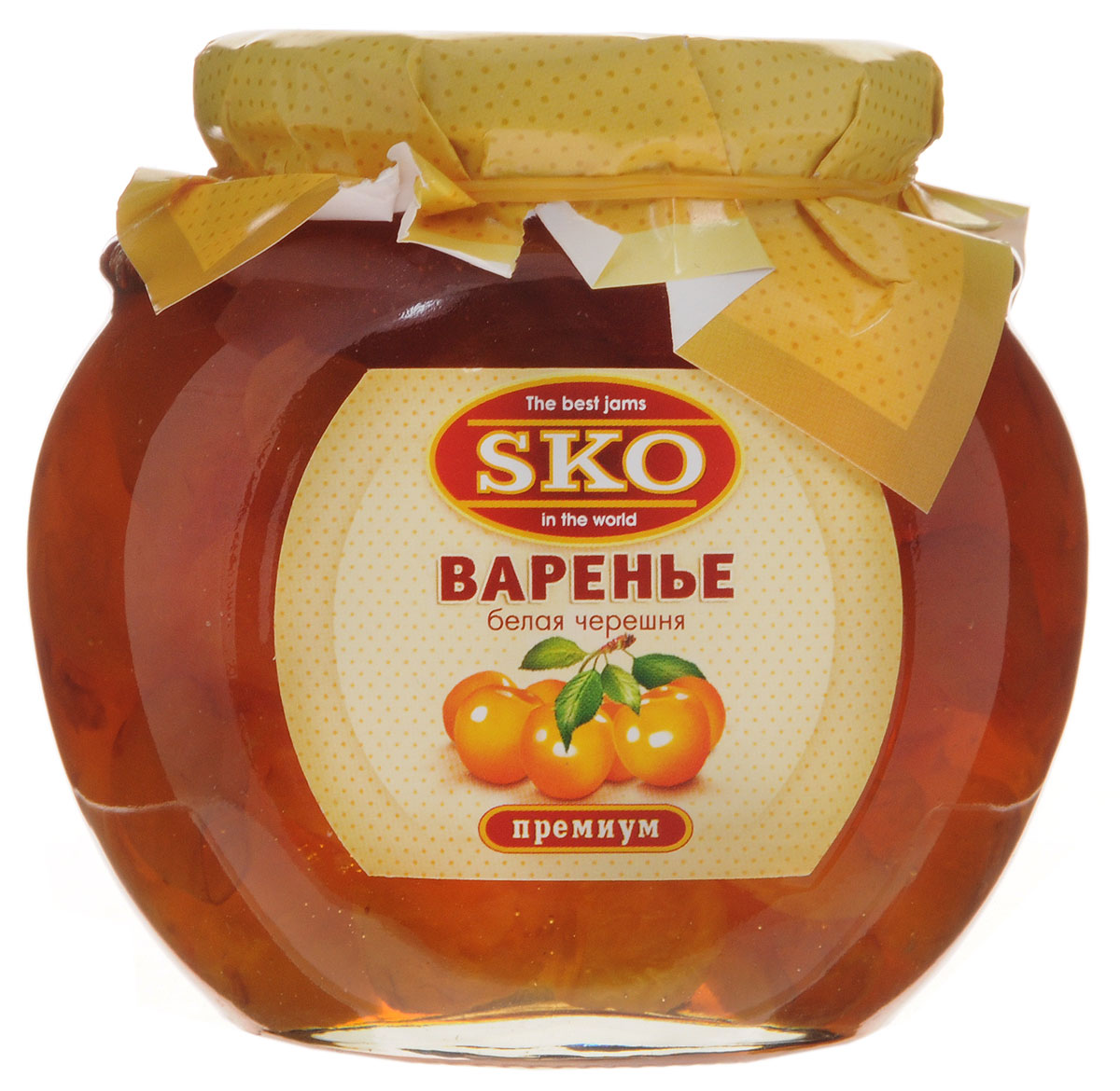 SKO варенье из белой черешни, 400 г11003 SKO варенье из белой черешни, 400 г11003Варенье из белой черешни SKO - армянское варенье, приготовленное по домашним рецептам и современным технологиям, не содержит пектина. Может использоваться для приготовления пирогов, тортов и других разнообразных десертов, а также в качестве самостоятельного лакомства. Варенье из сладких и мясистых плодов белой черешни получается просто изумительным. Оно полезно при гипертонических болезнях, болезнях почек и печени, ревматизме, артрите, подагре, малокровии, атонии кишечника, запорах и других заболеваниях желудочно-кишечного тракта, язве желудка и двенадцатиперстной кишки, гастрите с повышенной кислотностью, расстройствах нервной системы.