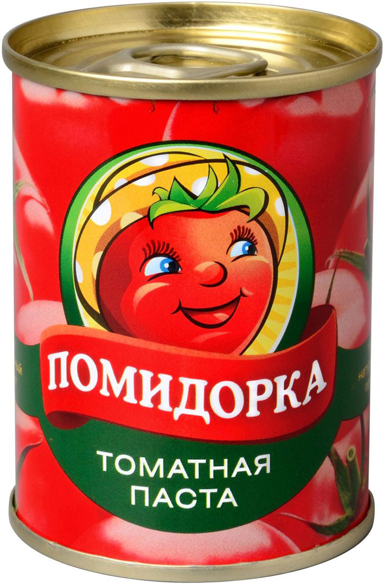 Помидорка Томатная паста, 140 г2249 Помидорка Томатная паста, 140 г2249Томатная паста Помидорка - гармоничный продукт с оригинальным свежим вкусом, насыщенным цветом и ароматом. В ней отсутствуют искусственные пищевые добавки - это полностью натуральный продукт. Томатная паста Помидорка очень густая (содержит более 25-28% сухих веществ) и приготовлена только из помидоров.