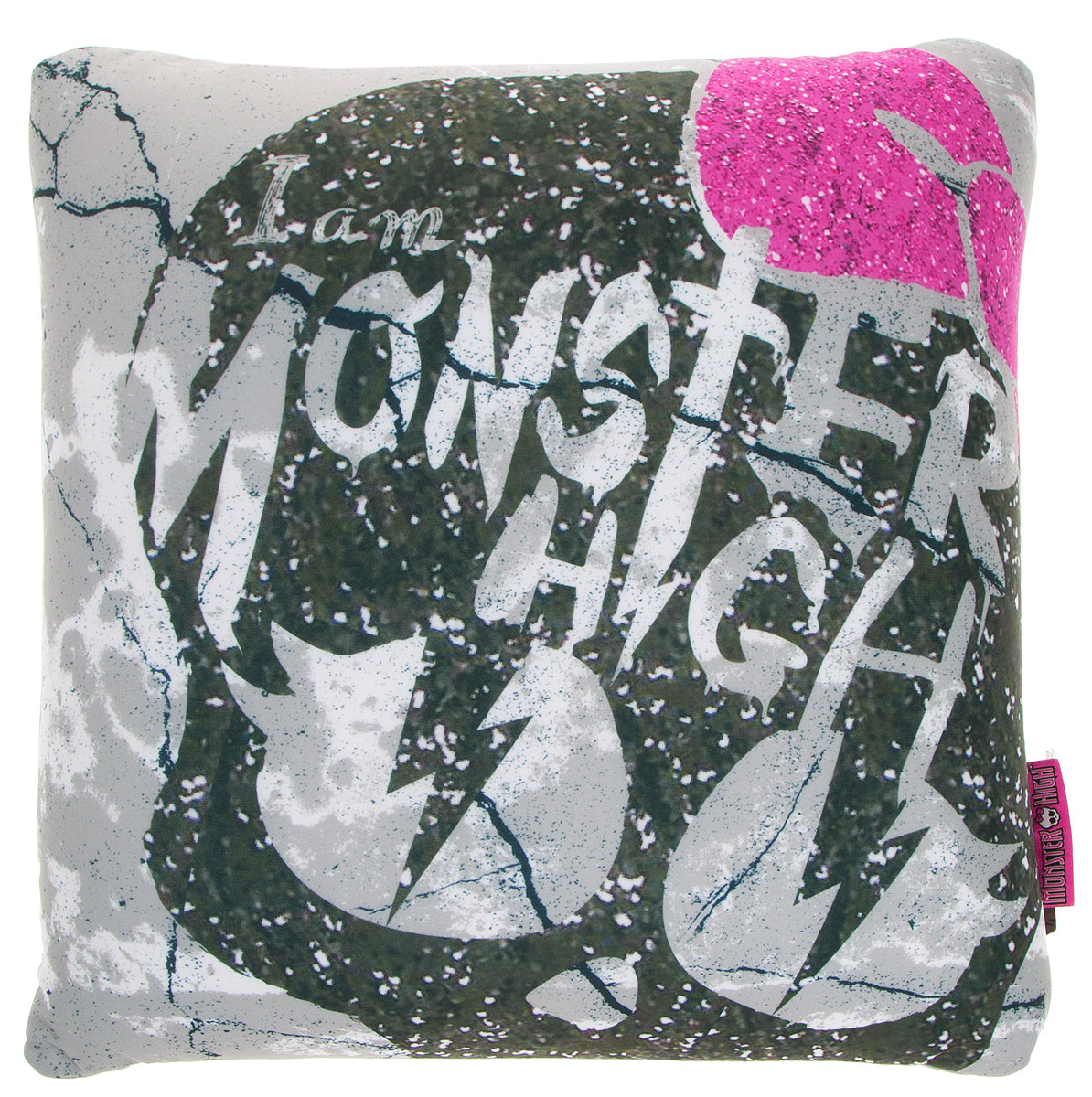 Maxi Toys Подушка Monster High цвет серый оливковый розовыйMT-H091418 Maxi Toys Подушка Monster High цвет серый оливковый розовыйMT-H091418Яркая и оригинальная подушка Maxi Toys Monster High станет отличным аксессуаром к интерьеру любой детской комнаты! Подушка украшена принтом в стиле популярного мультсериала Monster High. Мягкую подушку можно взять с собой в путешествие - в самолете и автомобиле положить ее под голову во время отдыха, а наполнение в виде маленьких полимерных шариков будет отлично снимать стресс. Размер подушки: 32 см х 32 см х 14 см.