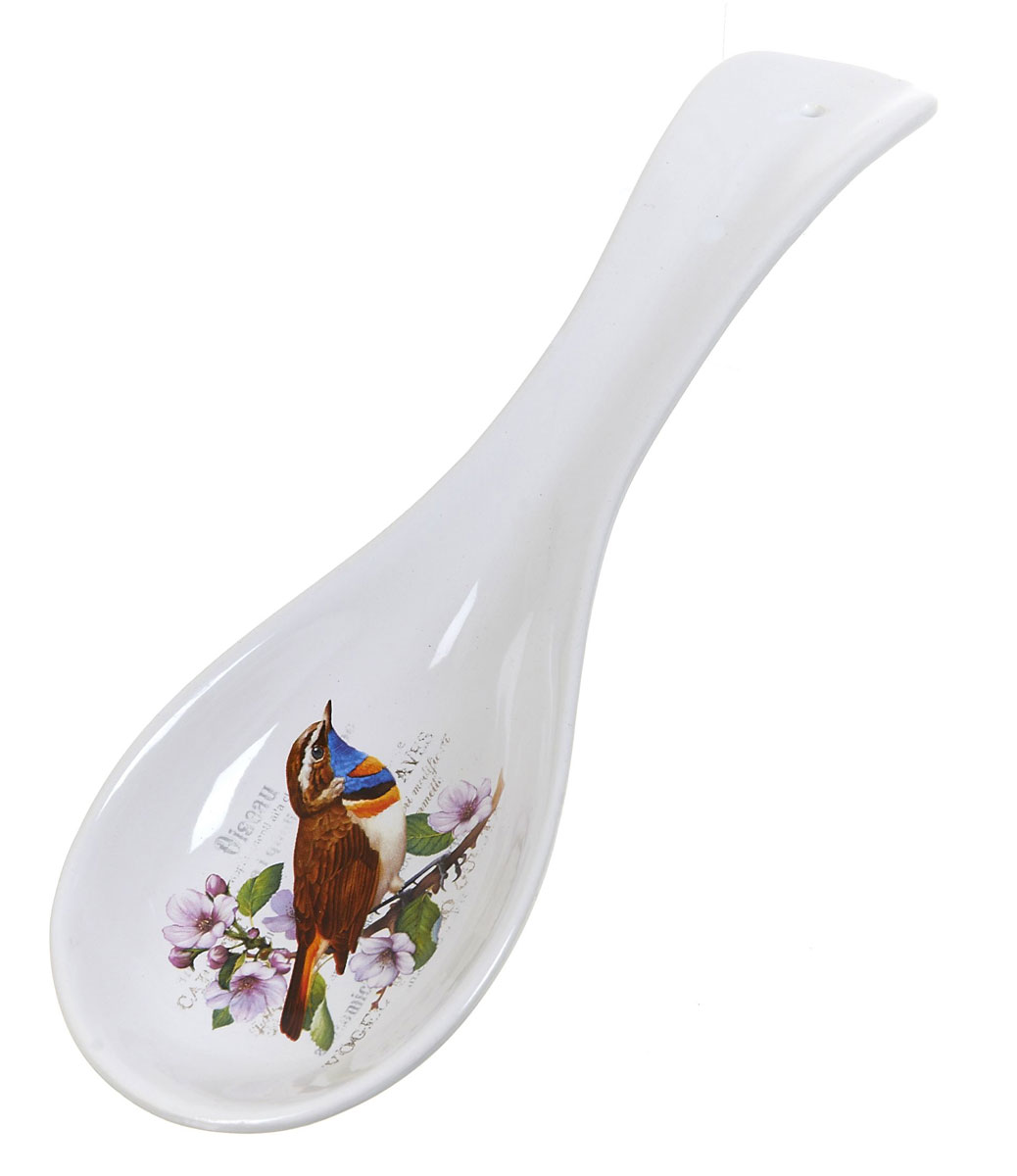 Подставка под ложку Polystar Birds, длина 30 смL2430750 Подставка под ложку Polystar Birds, длина 30 смL2430750Подставка для ложки Birds изготовлена из прочного доломита высокого качества. Данное изделие оформлено красочным дизайном и имеет стильный внешний вид. Подставка предназначена для поддержания чистоты на кухонном столе при приготовлении пищи. Поставьте ее рядом с плитой, и кладите на подставку ложку, половник или лопатку, которыми вы помешиваете блюда.