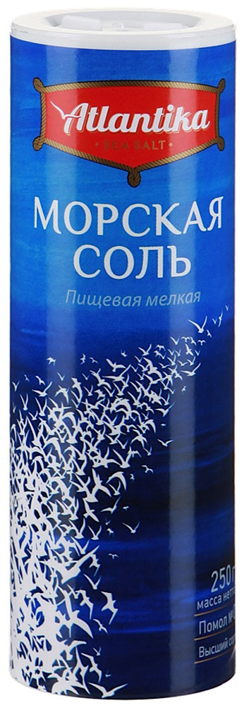 Atlantika соль морская мелкая, 250 г4665 Atlantika соль морская мелкая, 250 г4665Море недаром считают колыбелью цивилизации и культуры. Кулинары всего мира знают, что сегодня именно здесь сложились идеальные условия для получения соли естественным способом при медленном выпаривании морской воды под жаркими лучами южного солнца. В отличие от выварочной (рафинированной) соли, целиком состоящей из хлорида натрия, натуральная морская соль впитывает из воды множество растворенных в ней полезных веществ и минералов, необходимых человеческому организму. Присутствие морской соли в пище способствует укреплению иммунной системы, стабилизации кровяного давления и выравниванию частоты сердцебиения. Морская соль прекрасно подходит для приготовления любых кулинарных блюд, подчеркивая и оттеняя вкус каждого продукта. Уважаемые клиенты! Обращаем ваше внимание, что полный перечень состава продукта представлен на дополнительном изображении.