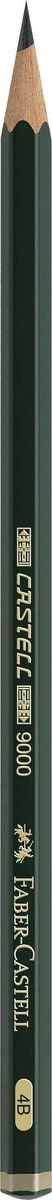 Faber-Castell Карандаш чернографитный Castell 9000 твердость 4B119004 Faber-Castell Карандаш чернографитный Castell 9000 твердость 4B119004Faber-Castell Castell 9000 - шестигранный графитный карандаш наивысшего качества с долголетней традицией. Пригоден не только для письма, но и для эскизов и рисования. Покрыт лаком на водной основе в интересах защиты окружающей среды. Специальная SV технология вклеивания грифеля предотвращает его поломку при падении. Высокое качество мягкой древесины обеспечивает легкое затачивание.
