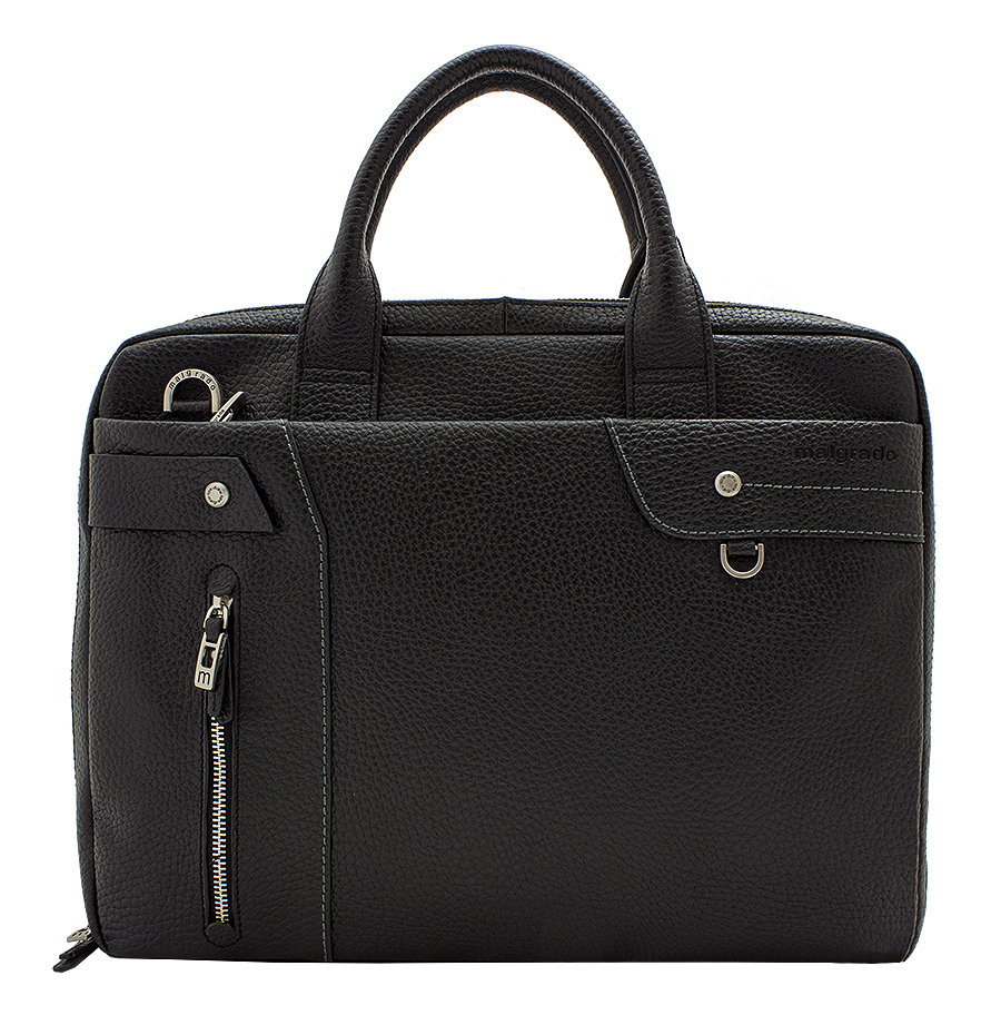 Cумка мужская Malgrado, цвет: черный. BR09-725А3470BR09-725А3470 black Cумка мужская Malgrado Cумка мужская Malgrado, цвет: черный. BR09-725А3470BR09-725А3470 black Cумка мужская MalgradoМужская сумка для документов Malgrado выполнена из натуральной кожи. Сумка со съемным плечевым ремнем состоит из одного вместительного отделения, закрывающегося на застежку-молнию. На лицевой стороне сумки расположено отделение на молнии для планшета. На задней стенке - карман для бумаг на молнии. Внутри основного отделения - два отделения для бумаг (формата А4) с перегородкой, карман для мобильного телефона, два фиксатора для ручек, кармашек для мелочей и вшитый карман на молнии. Сумка оснащена двумя ручками для переноски. К сумке прилагается чехол для хранения. Сумка - это стильный аксессуар, который подчеркнет вашу изысканность и индивидуальность и сделает ваш образ завершенным.