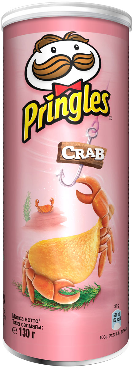Pringles картофельные чипсы со вкусом краба, 130 г5053990127429 Pringles картофельные чипсы со вкусом краба, 130 г5053990127429Картофельные чипсы Pringles со вкусом краба подарят вам незабываемые впечатления.