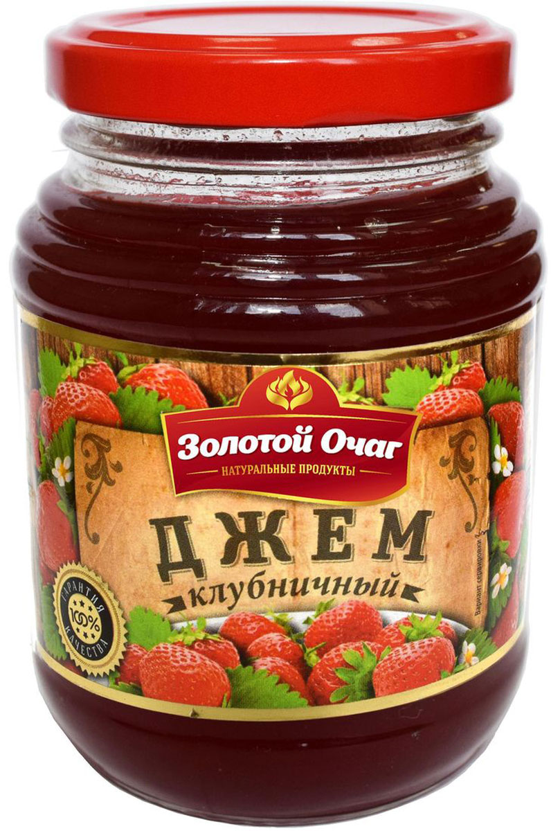 Золотой Очаг джем клубничный, 320 г4607816070737 Золотой Очаг джем клубничный, 320 г4607816070737Джем к чаю - это сказка! Клубника - ароматная ягода, которая обладает уникальными пищевыми, лекарственными и полезными свойствами. Она содержит большое количество сахаров, витаминов, фолиевую кислоту, клетчатку, каротин, пектины, железо, кобальт, кальций, фосфор и марганец. Такое растение оказывает мощное оздоровительное влияние на человеческий организм. Ягоды клубники используются для лечения гипертонии, склероза, запоров и различных проблем с пищеварительной системой. Кроме того, многие формы запущенных состояний при экземах с легкостью решаются при особом лечении клубникой. Она способствует нормализации обмена веществ, а также помогает при серьезных болезнях сердца, при почечных недугах и малокровии.