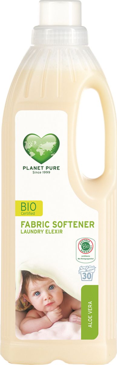 Planet Pure Кондиционер для белья Алоэ вера 1000 мл9120001468942 Planet Pure Кондиционер для белья Алоэ вера 1000 мл9120001468942BIO Кондиционер для детского белья экстра-мягкий Planet Pure АЛОЭ ВЕРА изготавливается на чисто растительной основе без растворителей, химических ПАВ, отдушек и пальмового масла. Придает тканям мягкость и свежесть. Поскольку этот продукт состоит из чистых растений и их экстрактов, таких как сапонария, рапс, календула и розмарин, он бережно относится к вашей коже и сохраняет нашу окружающую среду. Ваше бельё получается более мягким и гладким после сушки, со свежим ароматом алоэ вера. Особенности: Растительная основа; Забота в вашей коже; Драгоценные экстракты трав; Без нефтепродуктов и пальмового масла; Без ГМО; Без тестов на животных. Товар сертифицирован.