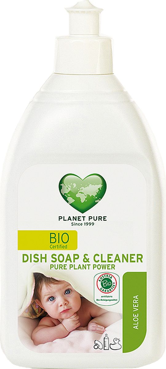Planet Pure Средство для мытья детской посуды Алоэ вера 510 мл9120001469451 Planet Pure Средство для мытья детской посуды Алоэ вера 510 мл9120001469451BIO Средство для мытья посуды Planet Pure АЛОЭ ВЕРА бережно готовят из чистых растительных сапонинов, которые имеют естественные моющие свойства, без какой-либо химической обработки. Они придают средству чисто природные мощные свойства по очищению и удалению жира, без использования опасных химических веществ, таким образом оберегая вашу кожу и окружающую среду. Особенности: На растительной основе; Для сверхчувствительной кожи; Без аллергенных отдушек; Проверено дерматологами. Товар сертифицирован.