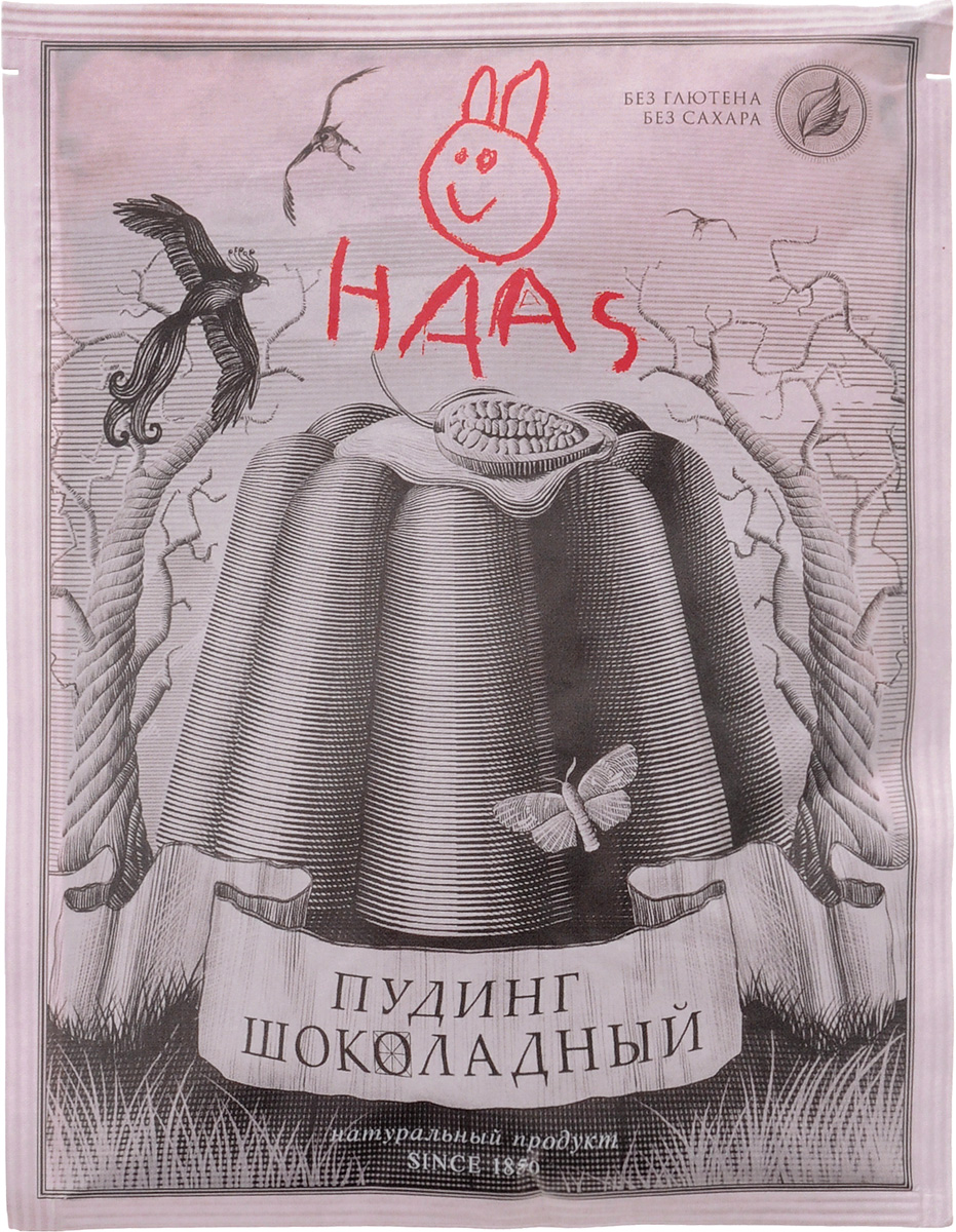 Haas Пудинг шоколадный, 40 г240074 Haas Пудинг шоколадный, 40 г240074Пудинг - один из самых популярных европейских десертов. Шоколадный пудинг Haas - вкусный, легкий, питательный и быстрый в приготовлении. Уважаемые клиенты! Обращаем ваше внимание, что полный перечень состава продукта представлен на дополнительном изображении.