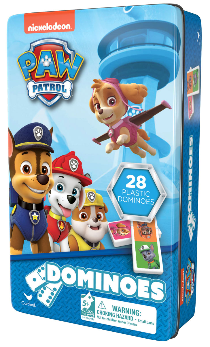 Paw Patrol Домино Щенячий Патруль6033087 Paw Patrol Домино Щенячий Патруль6033087Настольная игра домино Щенячий Патруль, 28 пластиковых фишек.