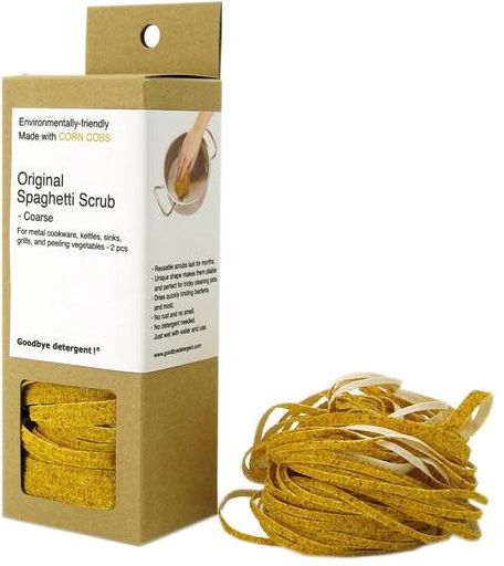 Губка Fabrikators Spaghetti, жесткая, 2 штGBD100 Губка Fabrikators Spaghetti, жесткая, 2 штGBD100Уникальная форма губки позволяет проникать в труднодоступные углы и щели. Но главное достоинство этого продукта - вы можете использовать минимум моющих средств или не использовать его вовсе. Губка подходит как для общей уборки, так и для удаления пятен с металлической посуды, раковины и бытовой техники. Изготовлено из хлопка, полиэстера и кукурузного волокна. Просты в использовании и уходе. Промойте и повесьте сушиться. На губке не скапливаются бактерии и плесень.