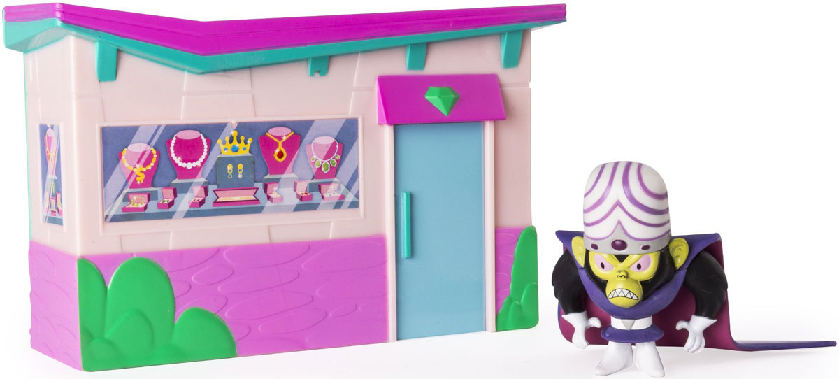 Powerpuff Girls Игровой набор с куклой Моджо Джоджо22310 Powerpuff Girls Игровой набор с куклой Моджо Джоджо22310Игровой набор Powerpuff Girls Моджо Джоджо трансформируется: школа раскрывается в игровую площадку с принцессой. Ювелирный магазин раскрывается в сцену ограбления магазина с обезьяной Моджо. В комплекте фигурка злодея (высота 5 см).